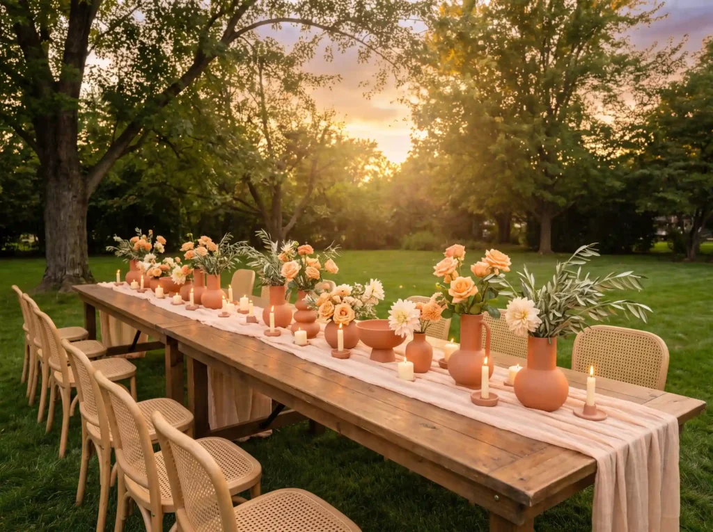 Terracotta sunset table styled s… K