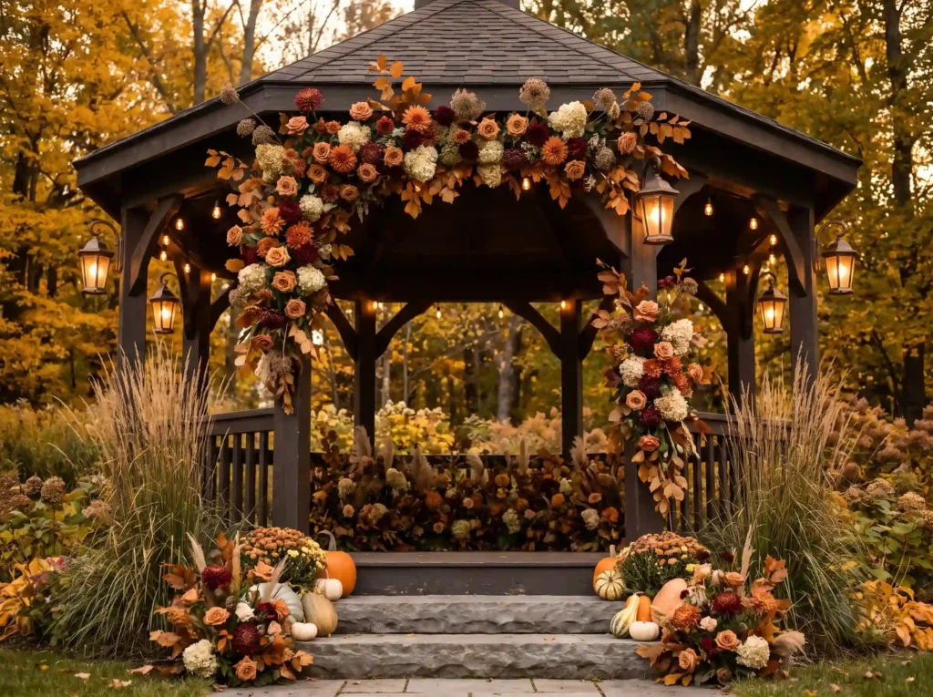 Autumn harvest gazebo floral dec… K