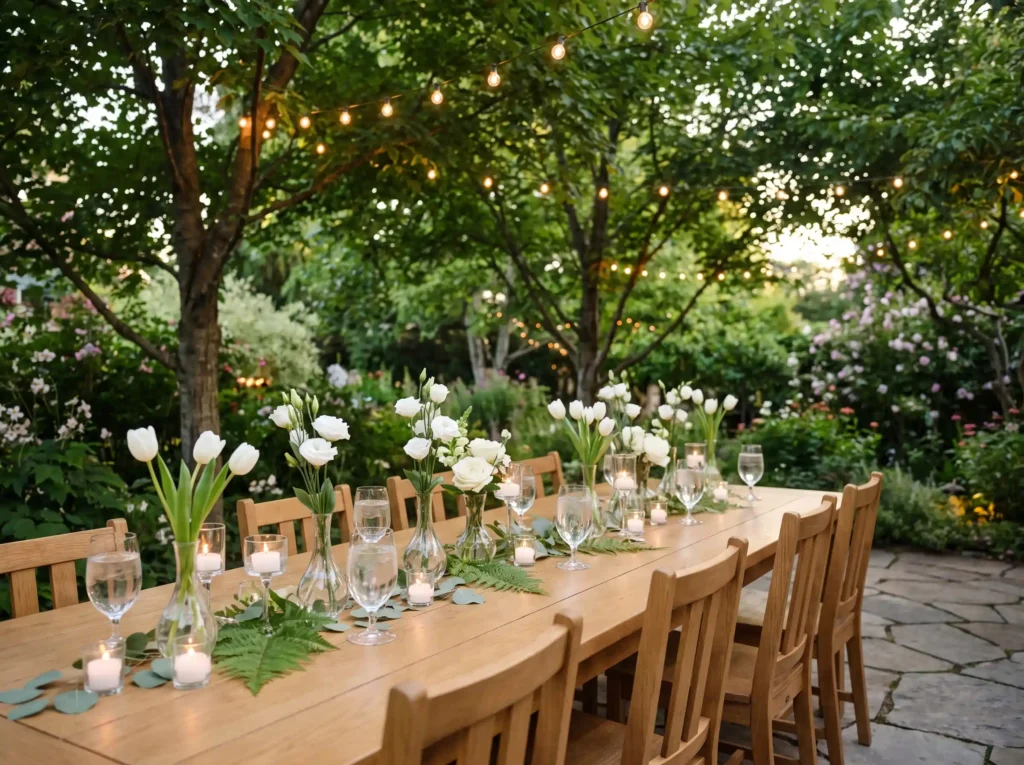 Glasshouse garden table receptio… K