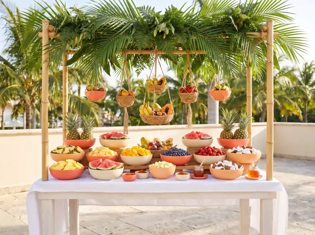 Tropical fruit wedding station K