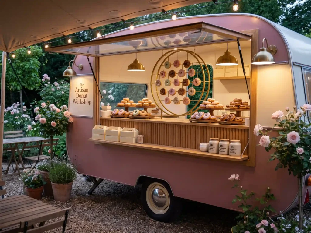 Artisan donut truck display K