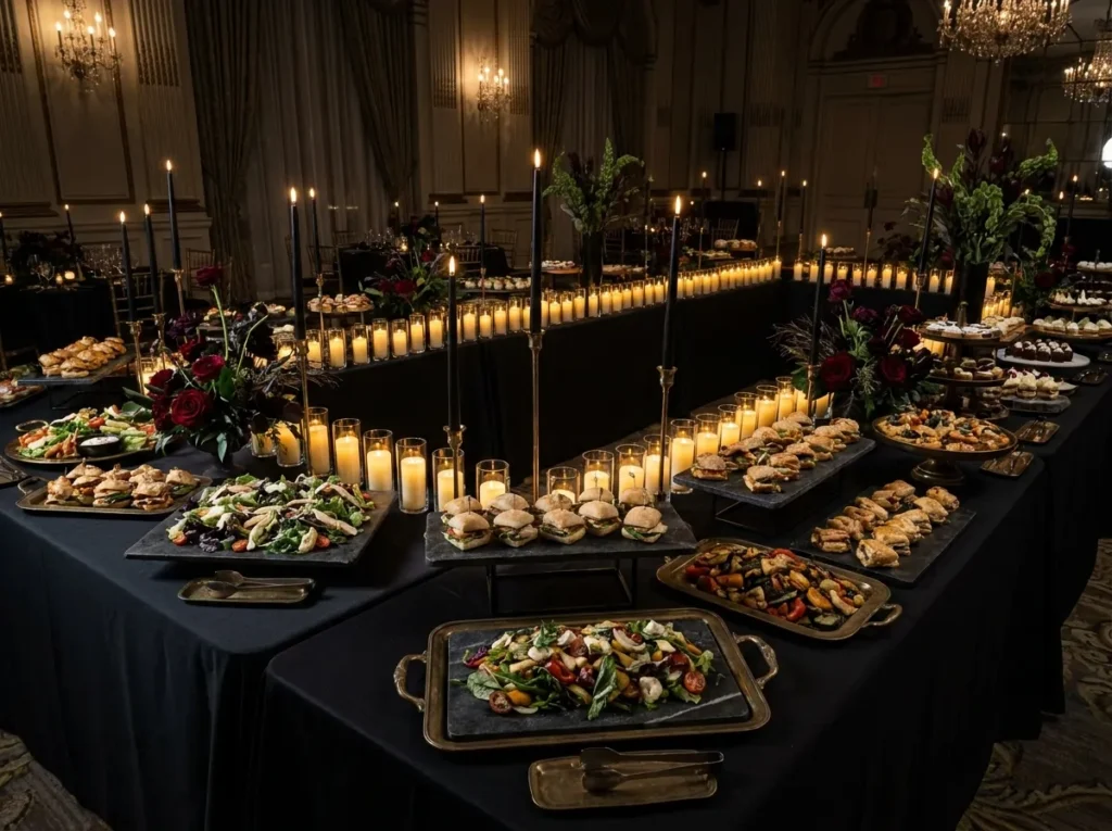 19 Black Tie Wedding Food Ideas That Look Expensive