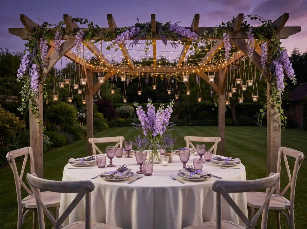 Lavender twilight dinner reception K