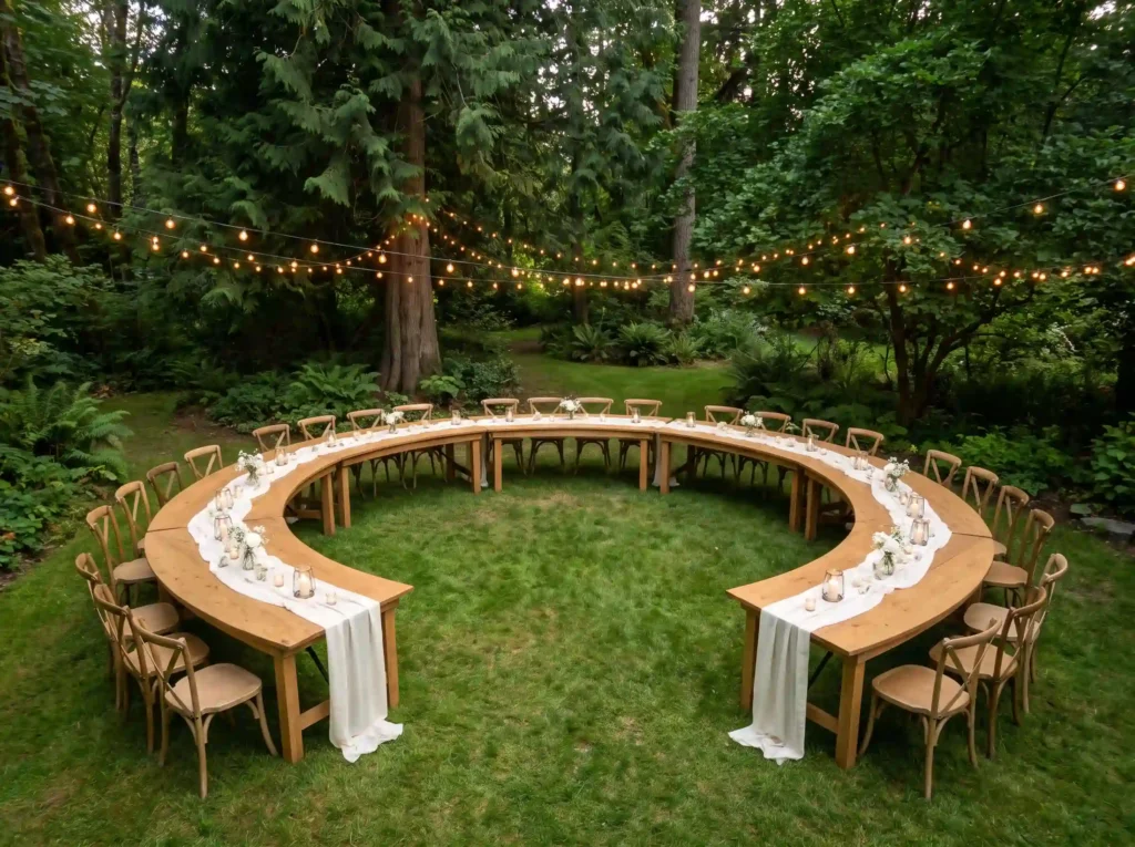 Woodland candle circle reception K