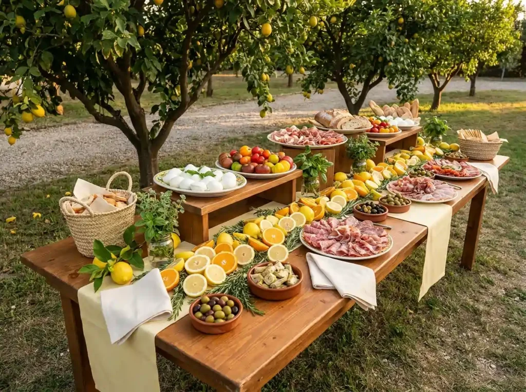 Citrus grove antipasto table dis…