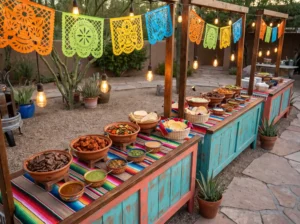 Colorful street taco buffet K