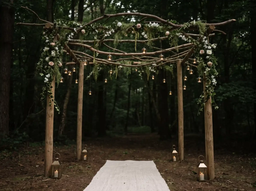 Branch canopy wedding ceremony s… K