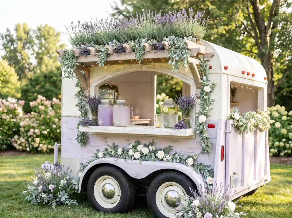 Lavender lemonade trailer at wed… K