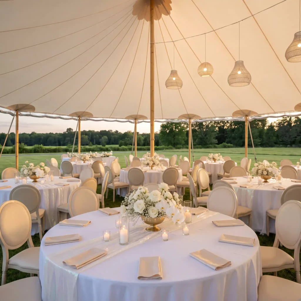 Pearl white evening pavilion rec… K