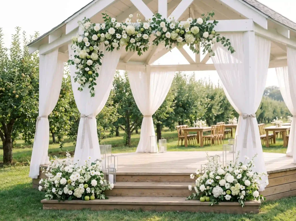 Deck Out Your Gazebo: 25 Floral Outdoor Ceremony Looks
