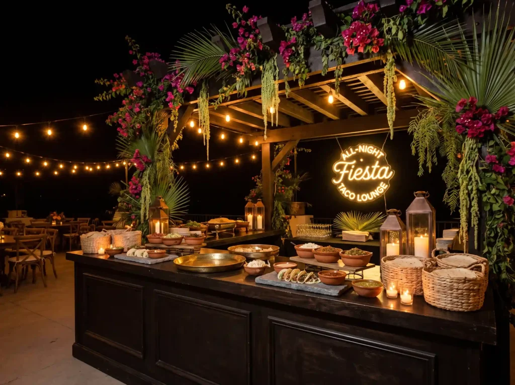 Taco lounge at night K