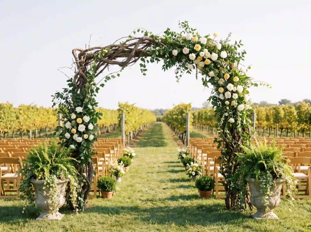 24 Outdoor Vineyard Wedding Ceremony Ideas for Wineries