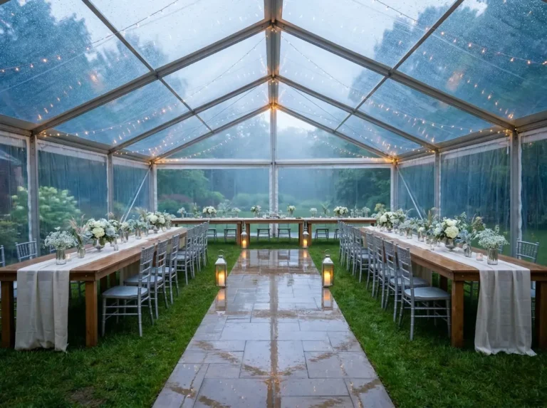 23 Backyard Wedding Clear Tent Looks That Feel Magical