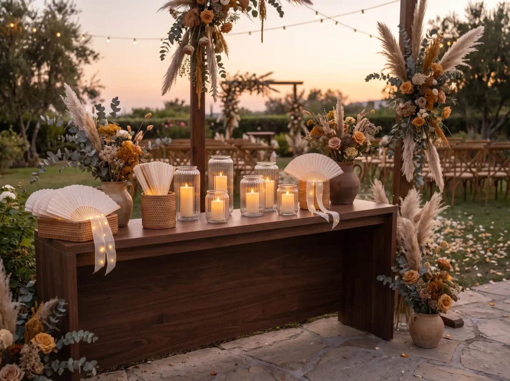 Candlelit evening fan station K