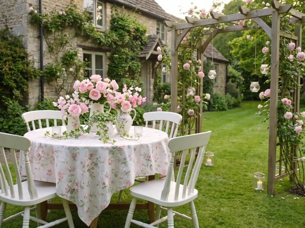 English cottage backyard recepti… K