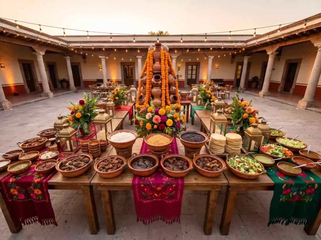 Grand Mexican wedding feast buffet K