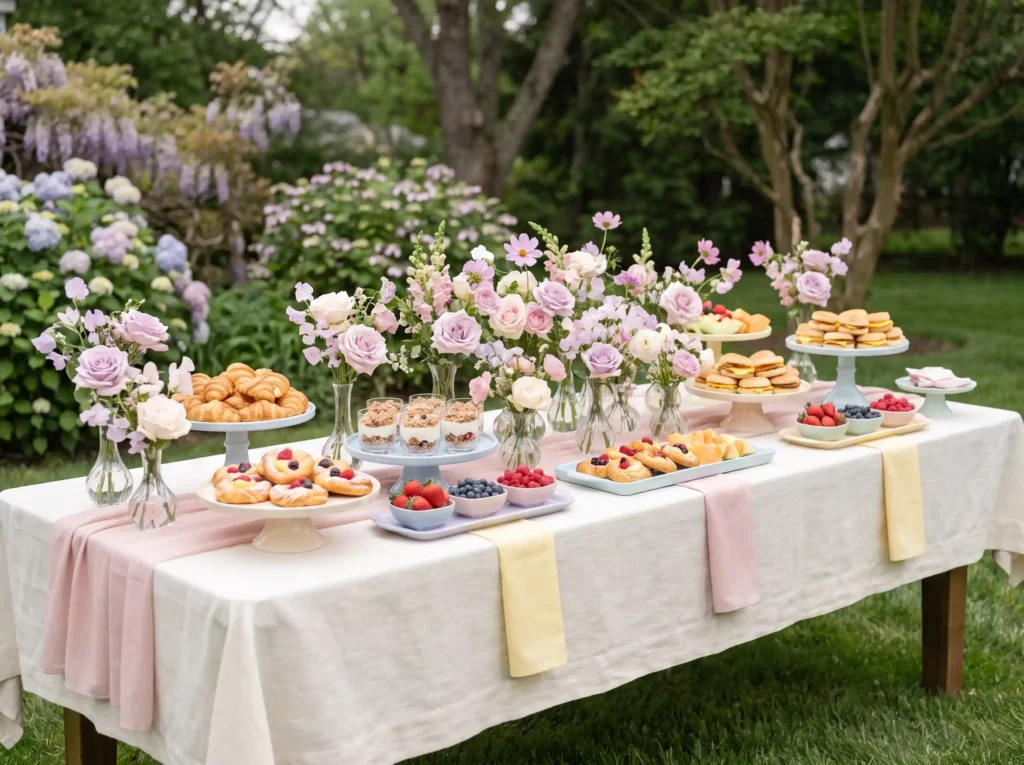 Brunch grazing table setup K