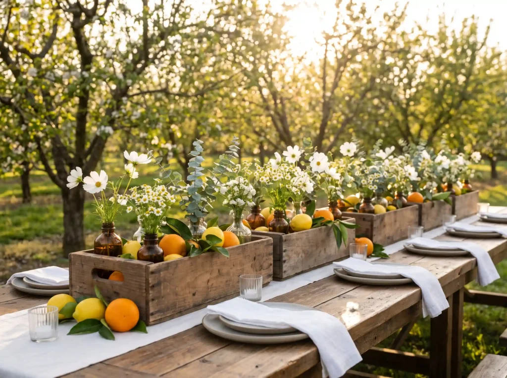 Citrus crate summer table K