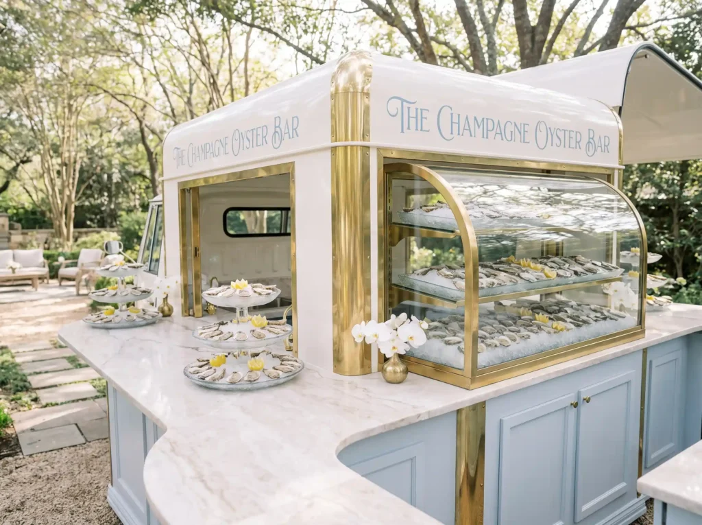 Luxury oyster bar truck setup K