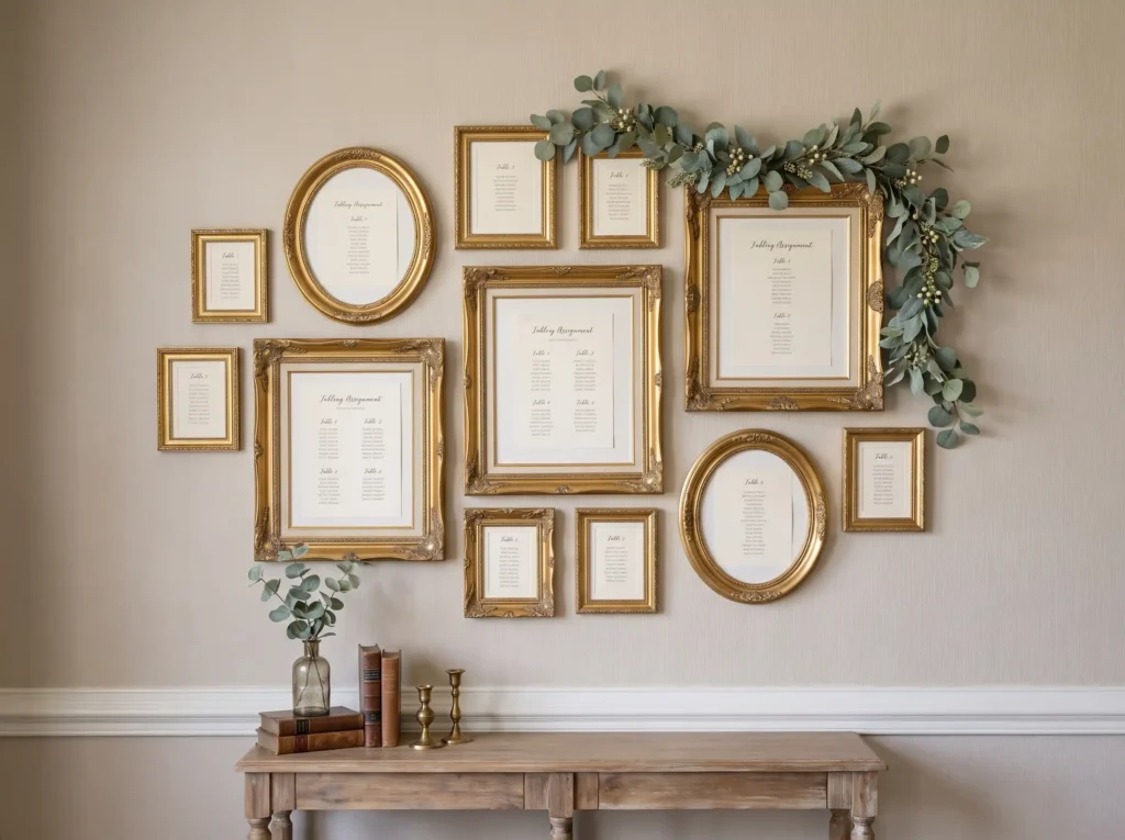 Thrifted frame seating chart dis… K