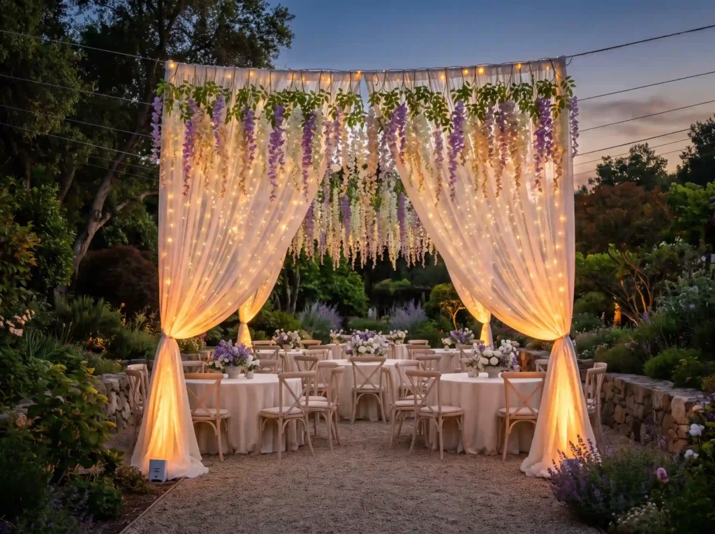 Wisteria light curtain wedding r… K