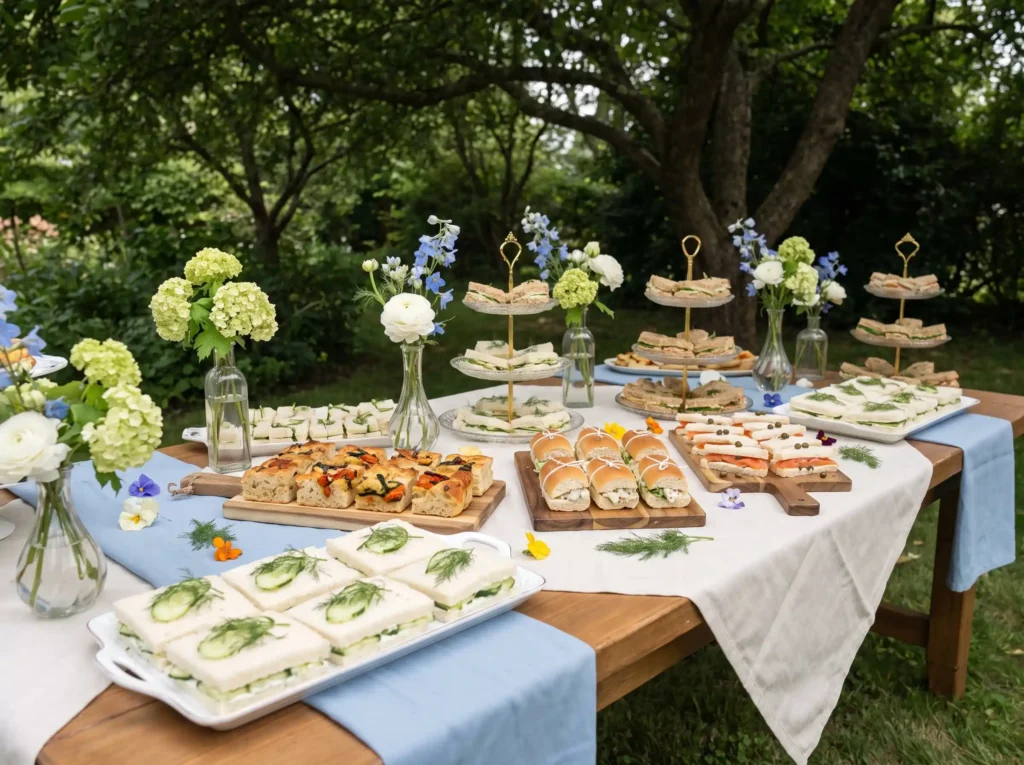 Garden party sandwich platter K